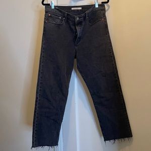 Wedgie straight leg black levi jeans size W31